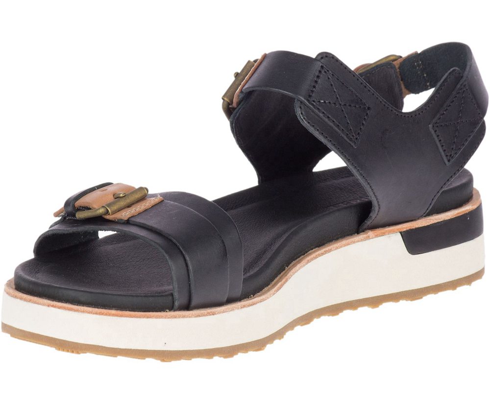 Sandały Merrell Damskie Czarne - Roam Buckle - 218463-JXA